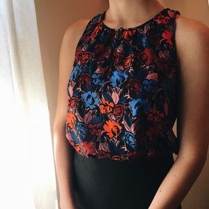 J. Crew floral blouse